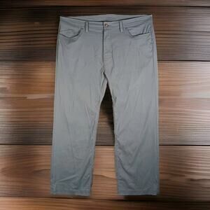 PrAna Pants Men Size 40 Gray Brion Slim Fit Hiking Outdoor UPF 50+